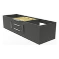 thumbnail image 1 of Alpine 60" Black Wood Floating Vanity Base/Brushed Nickel Handles, 1 of 6