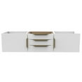 thumbnail image 1 of Alpine 60" Wood Floating Vanity Base in White with Gold Handles, 1 of 5