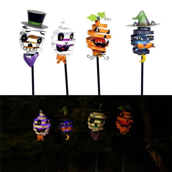 Alpine 9735457 LED Bouncy Halloween Stake Yard Decor - Pack of 20