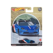 Alpine A110 Blue Metallic & Black with Graphics Auto Strasse Series Diecast Model Car