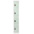 thumbnail image 1 of AdirOffice ALHI629204MGRN Steel Storage Locker, 4 Compartment, 12 x 12 x 72 in., Misty Green, 1 of 8
