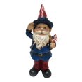thumbnail image 1 of Alpine Americana Saluting Gnome w/ Flag, 22 Inch Tall, 1 of 2