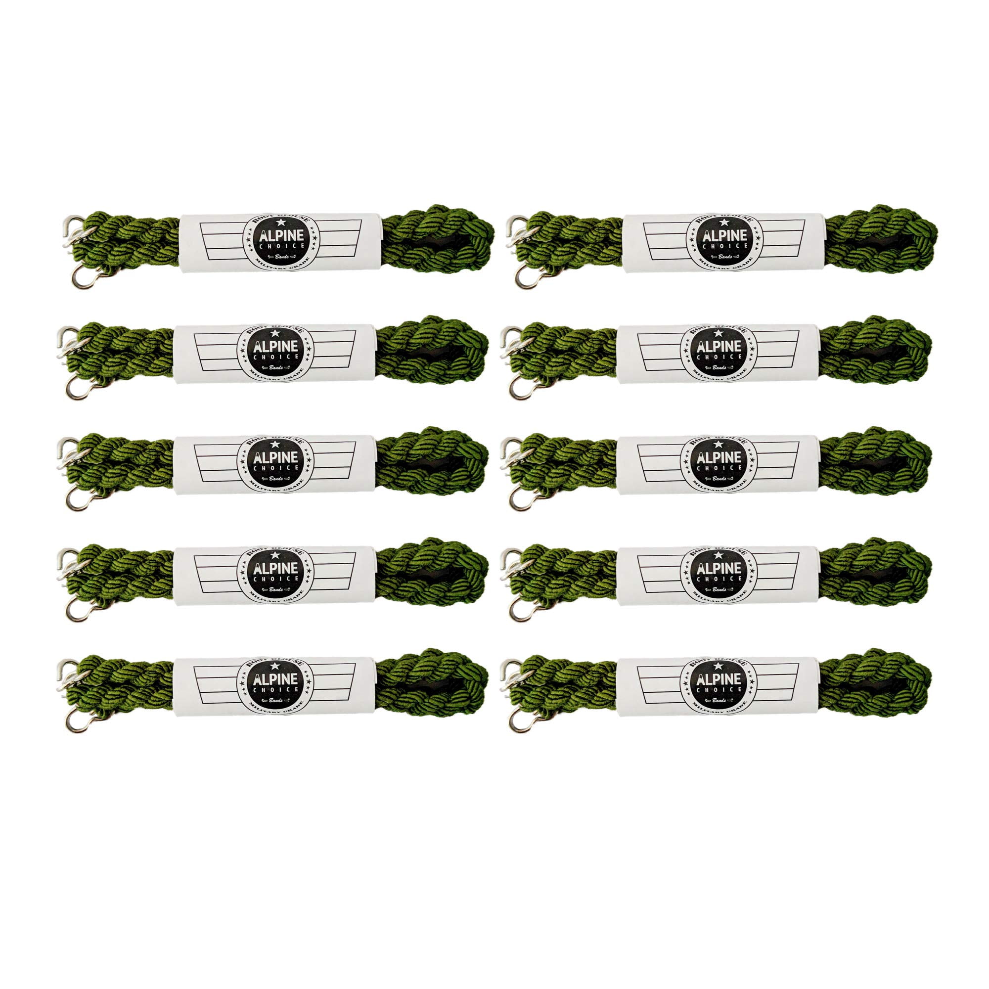 Alpine Choice 10 Green Military Boot Bands Blousing Straps Military Grade