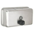 thumbnail image 1 of Alpine Commercial Soap Dispenser, Manual, Horizontal, Stainless Steel, 40 oz., Silver, 1 of 8