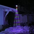 thumbnail image 1 of Alpine Corporation 106" Indoor/Outdoor Tower Christmas Tree with LED Lights and Star, White, 1 of 6