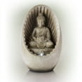 thumbnail image 1 of Alpine Corporation 11" Buddha Indoor/Outdoor Tabletop Fountain with LED Light, 1 of 7