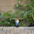 thumbnail image 1 of Alpine Corporation 12" Tall Outdoor Hunting Garden Gnome with Blue Shirt Yard Statue, Multicolor, 1 of 12