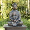 thumbnail image 1 of Alpine Corporation 15" Tall Indoor/Outdoor Meditating Buddha Statuary Décor, 1 of 10
