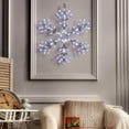 thumbnail image 1 of Alpine Corporation 20" x 24" Hanging Light-Up Snowflake Holiday Decoration, White, 1 of 13
