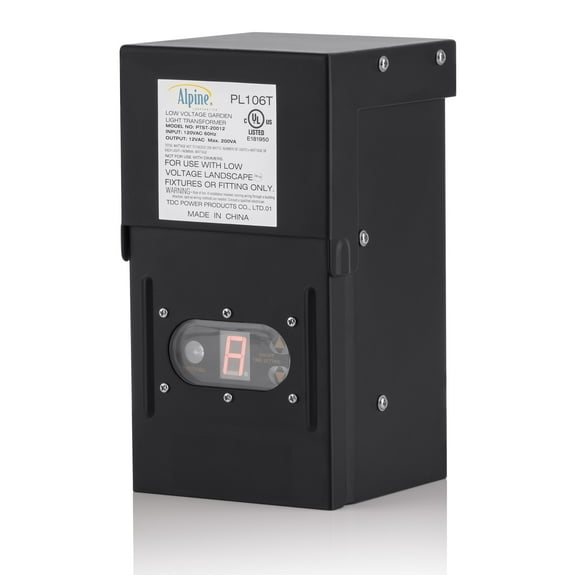 Alpine Corporation 200 Watt Transformer W/ Timer And Photo Cell