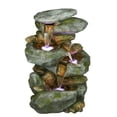 thumbnail image 1 of 22 Inch Rock Waterfall Fountain With Led Lights, 1 of 11