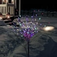 thumbnail image 1 of Alpine Corporation 39"H Indoor/Outdoor Metallic Foil Tree Stake Holiday Decoration, Multi-Colored LED Lights, Silver, 1 of 12