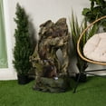 thumbnail image 1 of Alpine Corporation 4-Tier Tree Trunk Arch Water Fountain with LED Lights, 1 of 11