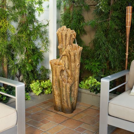 Alpine WIN934 Duck Nest Rainforest Fountain with White LED Light, 31 ...