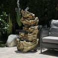 thumbnail image 1 of Alpine Corporation 5 Tier Waterfall Trunk Fountain, 47 Inch Tall, 1 of 14