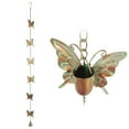thumbnail image 1 of Alpine Corporation 55"H Metal Hanging Butterfly Chain Garden Rain Catcher, 1 of 3