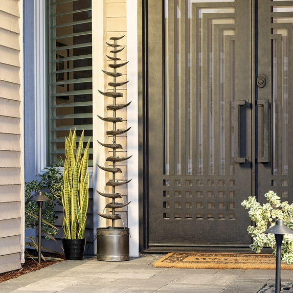 Alpine Corporation Hanging 6-Cup Tiered Floor Fountain