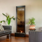 Alpine Corporation 72" Tall Indoor or Outdoor Zen Waterfall Electric Fountain, Bronze