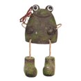 thumbnail image 1 of Alpine Corporation Frog with Metal Butterfly Statuary, 1 of 6