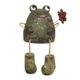 thumbnail image 1 of Alpine Corporation Frog with Metal Flower Statue, 1 of 13
