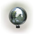 thumbnail image 1 of Alpine Corporation GLB292SL Gazing Globe, 10" L x 10" W x 12" H, Silver, 1 of 10