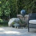 thumbnail image 1 of Alpine Corporation Indoor/Outdoor Glass Mosaic Peacock Feather Pattern Gazing Globe Yard Decoration, 1 of 12