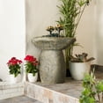 thumbnail image 1 of Alpine Corporation Lotus Rock Fountain Waterfall with LED Lights, 1 of 12