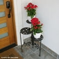 thumbnail image 1 of Alpine Corporation Metal 3-Tier Bird and Leaf Plant Stand, 23 Inch Tall, 1 of 14