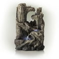 thumbnail image 1 of Alpine Corporation Outdoor 5-Tier Rainforest Tree Trunk Water Fountain, LED Lights, 1 of 12