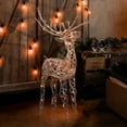 thumbnail image 1 of Alpine Corporation Outdoor Holiday Rattan Reindeer with LED Lights, 1 of 16