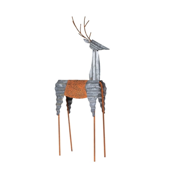 Alpine Corporation Sheet Metal Reindeer Decor