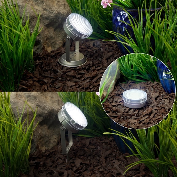 Alpine Corporation Single Pond Lamp with 72 LED Lights, Transformer, and Inline Controller