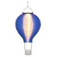 thumbnail image 1 of Alpine Corporation Solar Blue/White Cloth Hot Air Balloon with Flame LED Lights, 1 of 17