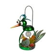 thumbnail image 1 of Alpine Corporation Solar Metal Silly Green Bird with Garden and LED Decor, 1 of 4