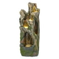 thumbnail image 1 of Alpine Corporation Tree Trunk Fountain with Lights, 1 of 4