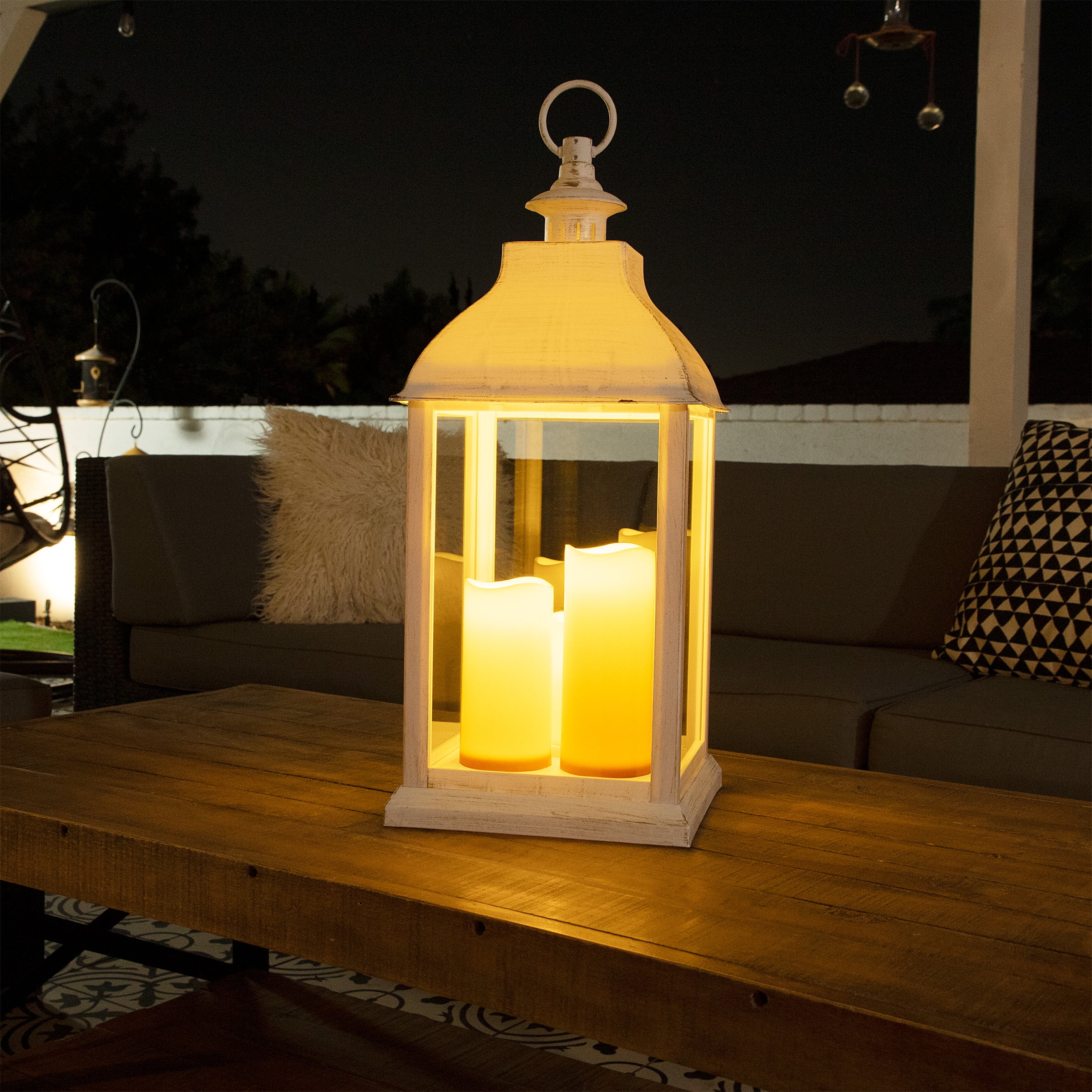 Alpine Battery Powered Integrated LED Outdoor Lantern & Reviews