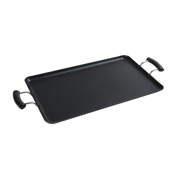 Alpine Cuisine 08-1038A 19 by 11 Inch Aluminum Nonstick Cooking Griddle, Gray