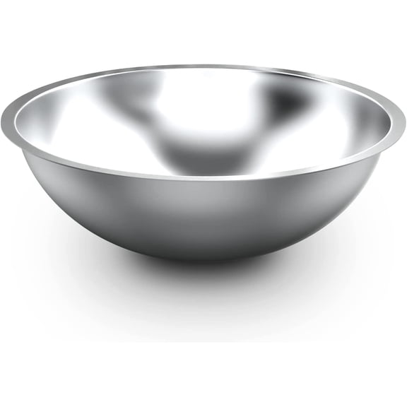 Alpine Cuisine 12-Quart Stainless Steel Kitchen Mixing Bowls, Salad Bowls Heavy Duty Deeper Edge, Dishwasher Safe Storage Bowls, Premium Polished Mirror Prep Bowls for Cooking & Serving