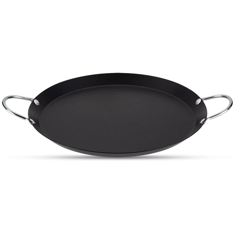 Alpine Cuisine 14 in Round Nonstick Carbon Steel Griddle Pan