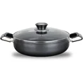 thumbnail image 1 of Alpine Cuisine 7 Quart Non-stick Stock Pot with Tempered Glass Lid and Carrying Handles, Multi-Purpose Cookware Aluminum Dutch Oven for Braising, Boiling, Stewing, 1 of 8