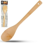 Alpine Cuisine Bamboo Wood Cooking Spoon 12 Inch - Durable & Heat Resistant Bamboo Kitchen Utensil for Nonstick Cookware, Serving Spoon Perfect for Home, Kitchen, Restaurant & Dishwasher Safe