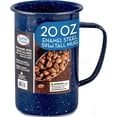 thumbnail image 1 of Alpine Cuisine Enamel Steel Dark Blue Speckle Tall Mug 20oz - Both Hot & Cold Beverage Coffee Mug for Office & Home, Dishwasher Safe, Tall Coffee Mug for Coffee, Tea, Cappuccino, 1 of 9
