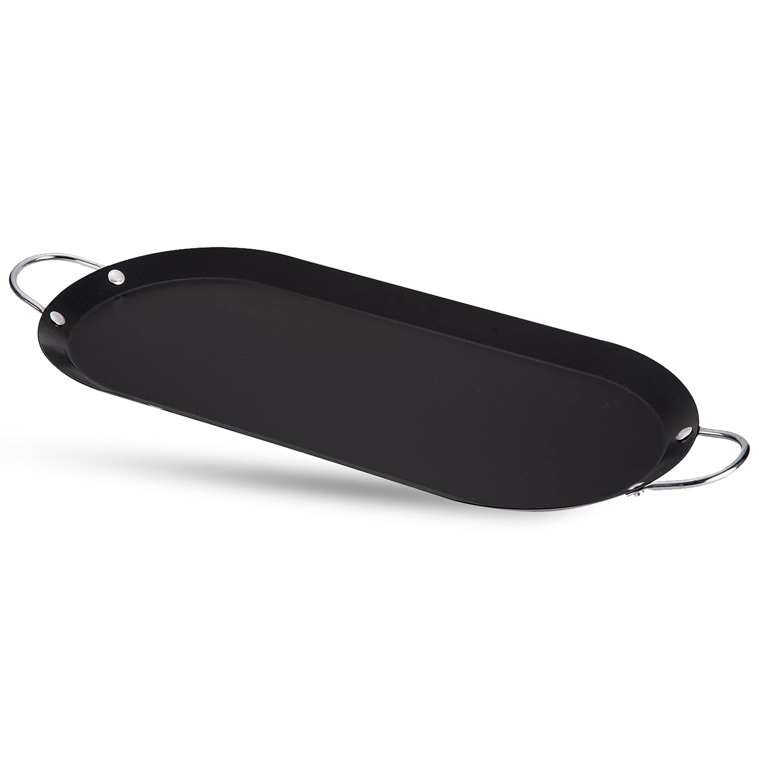 IMUSA 17 Carbon Steel Oval Shaped Comal/Griddle