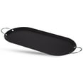 thumbnail image 1 of Alpine Cuisine Nonstick Oval Comal Griddle 17.5x8-Inch - Black Carbon Steel Tortilla Comal with Single Handle - Durable, Heavy Duty Comal for Cooking - Even-Heating, 1 of 8