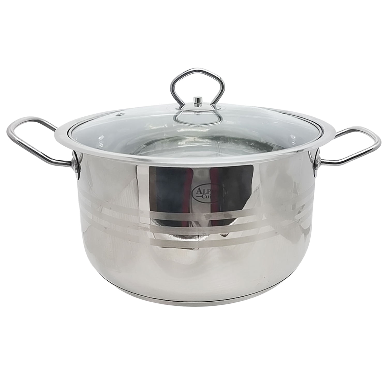 Swiss Diamond Stainless Steel 9.5 in. (6.3 Qt) Dutch Oven Premium Clad Induction  Dutch Oven, Includes Lid SDCLAD31324ic - The Home Depot