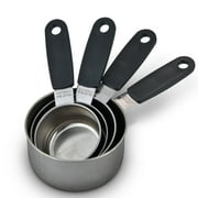 Alpine Cuisine Stainless Steel Measuring Cups 4 Pieces | Kitchen Gadgets for Cooking, Salts, Sugar & Baking - Portable Measuring Spoon for Home Kitchen & Dishwasher Safe