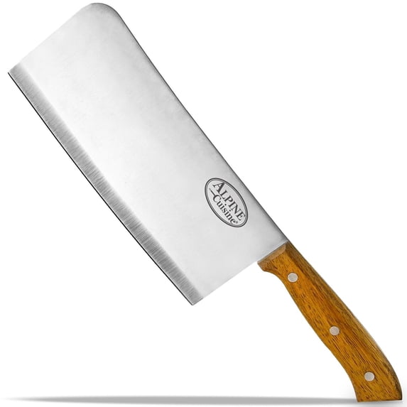 Alpine Cuisine Stainless Steel Meat Cleaver Butcher Knife 8-inch - Rose ...