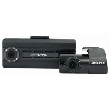 Alpine - Premium 1080P Night Vision Dash Camera Bundle - Black