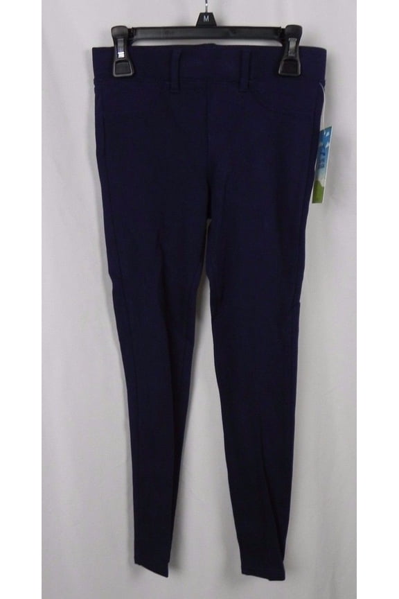 Girl's Navy Blue Skinny Pants Size M 8 (s1-57) NAVY BLUE