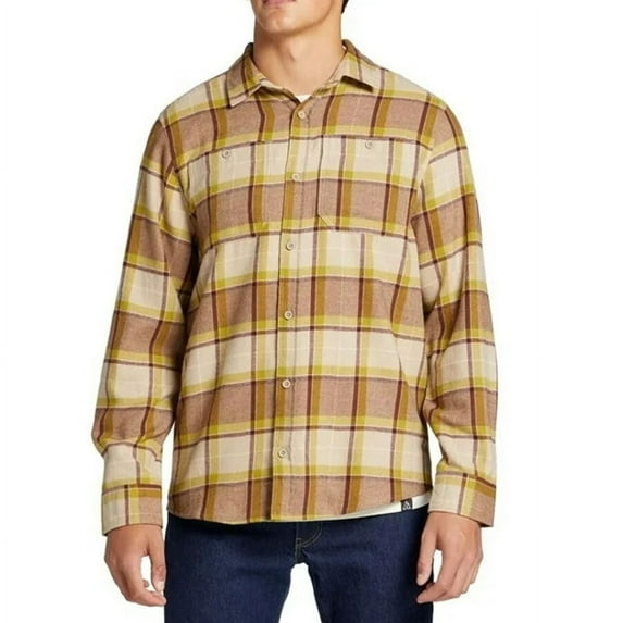 Alpine Design Men's Brushed Flannel Long Sleeve Shirt -(Size Medium)